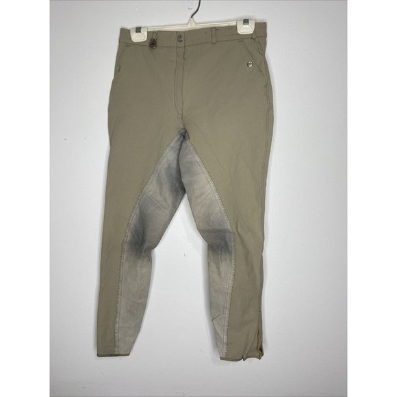 Pikeur Full seat Breeches High Waist Tan Sz 42USA 30 Equestrian Riding